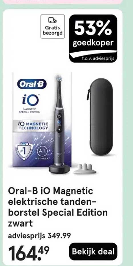 Oral-B iO Magnetic elektrische tandenborstel Special Edition zwart