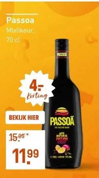 Passoa Mixlikeur, 70 cl