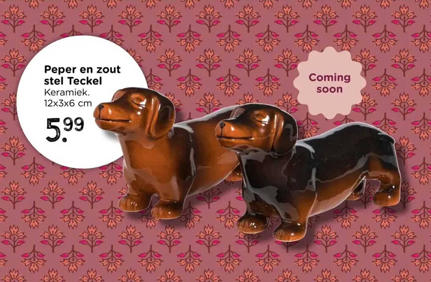 Peper en zout stel Teckel