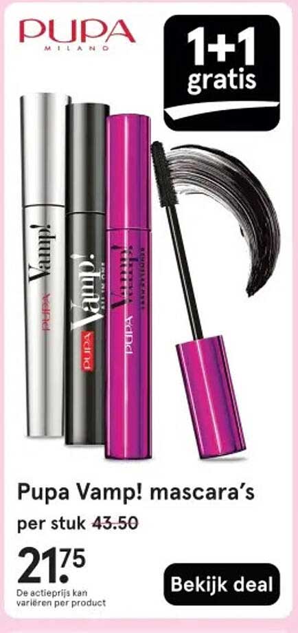Pupa Vamp! mascara’s per stuk 43.50