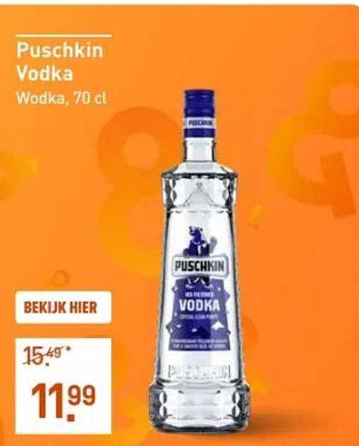 Puschkin Vodka, 70 cl