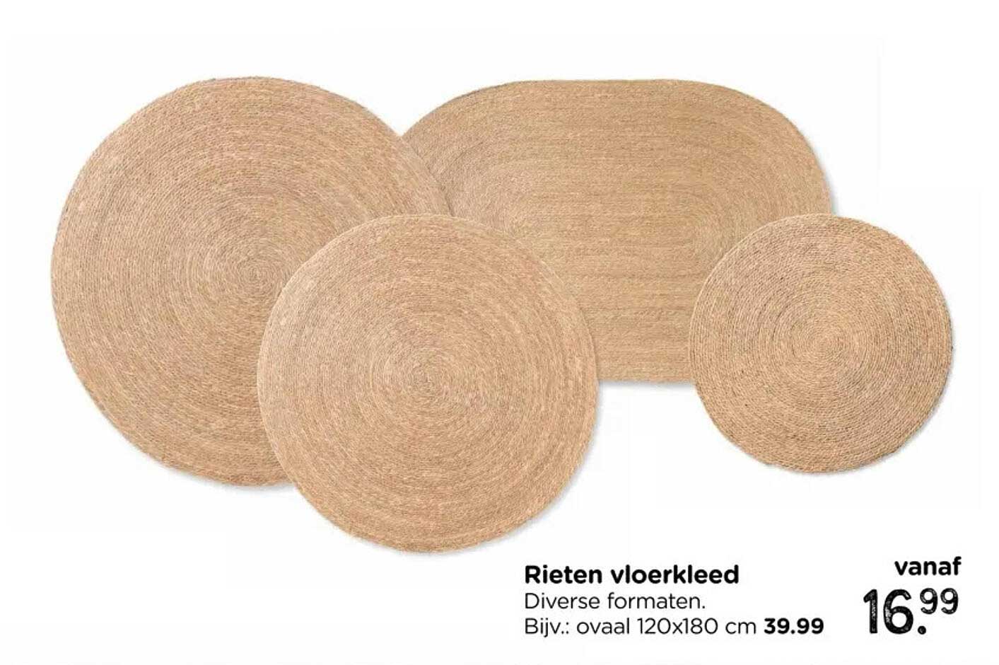 Rieten vloerkleed