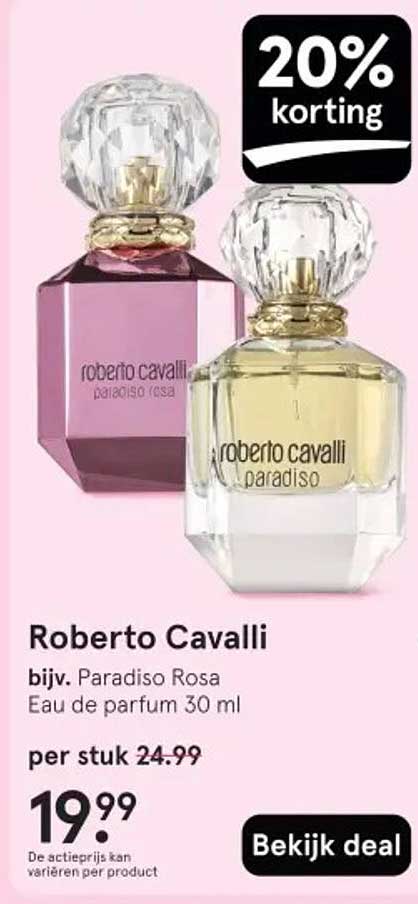 Roberto Cavalli bijv. Paradiso Rosa Eau de parfum 30 ml