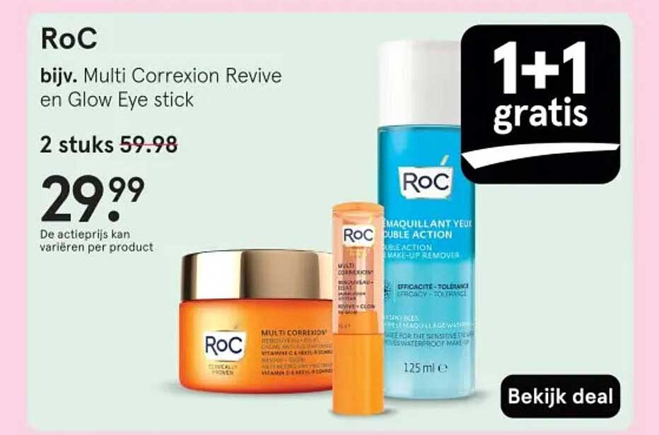 RoC bijv. Multi Correxion Revive en Glow Eye stick