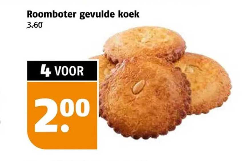 Roomboter gevulde koek