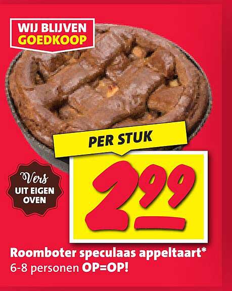Roomboter speculaas appeltaart*
