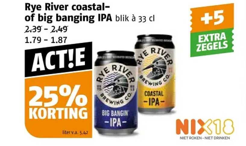 Rye River coastal- of big banging IPA blik à 33 cl