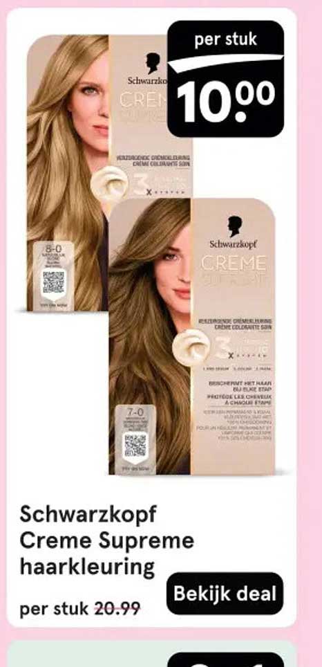 Schwarzkopf Creme Supreme haarkleuring