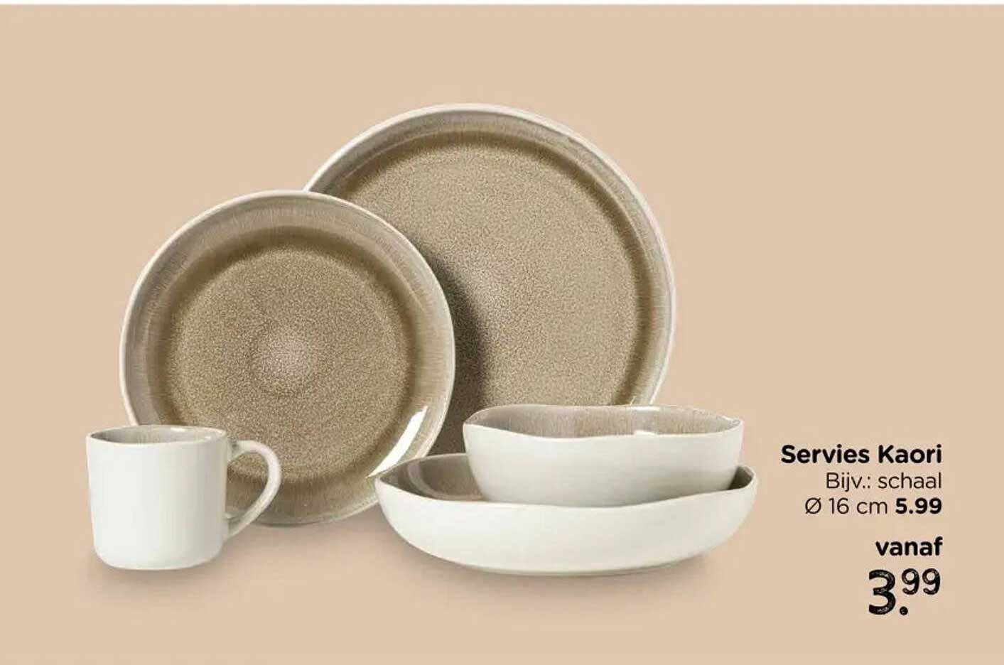 Servies Kaori Bijv.: schaal Ø 16 cm 5.99