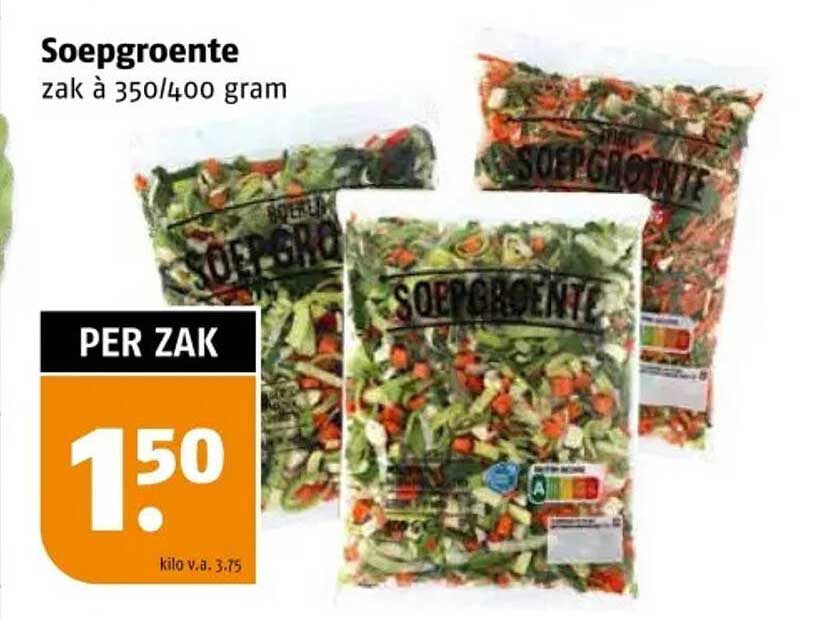 Soepgroente zak à 350/400 gram