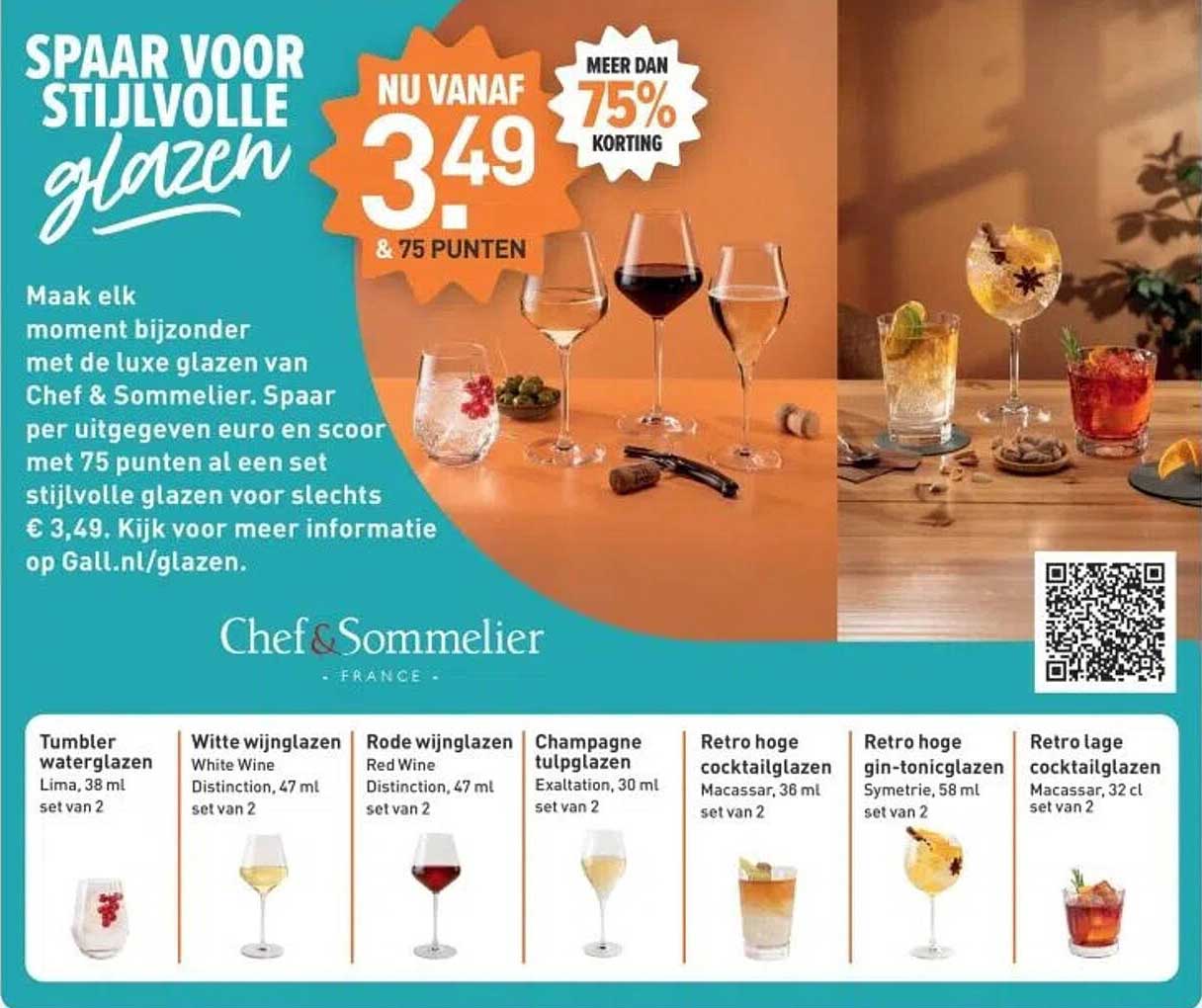 Spaar voor stijlvolle glazen