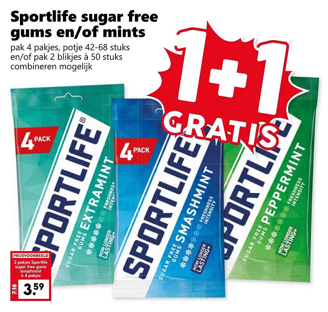 Sportlife sugar free gums en/of mints