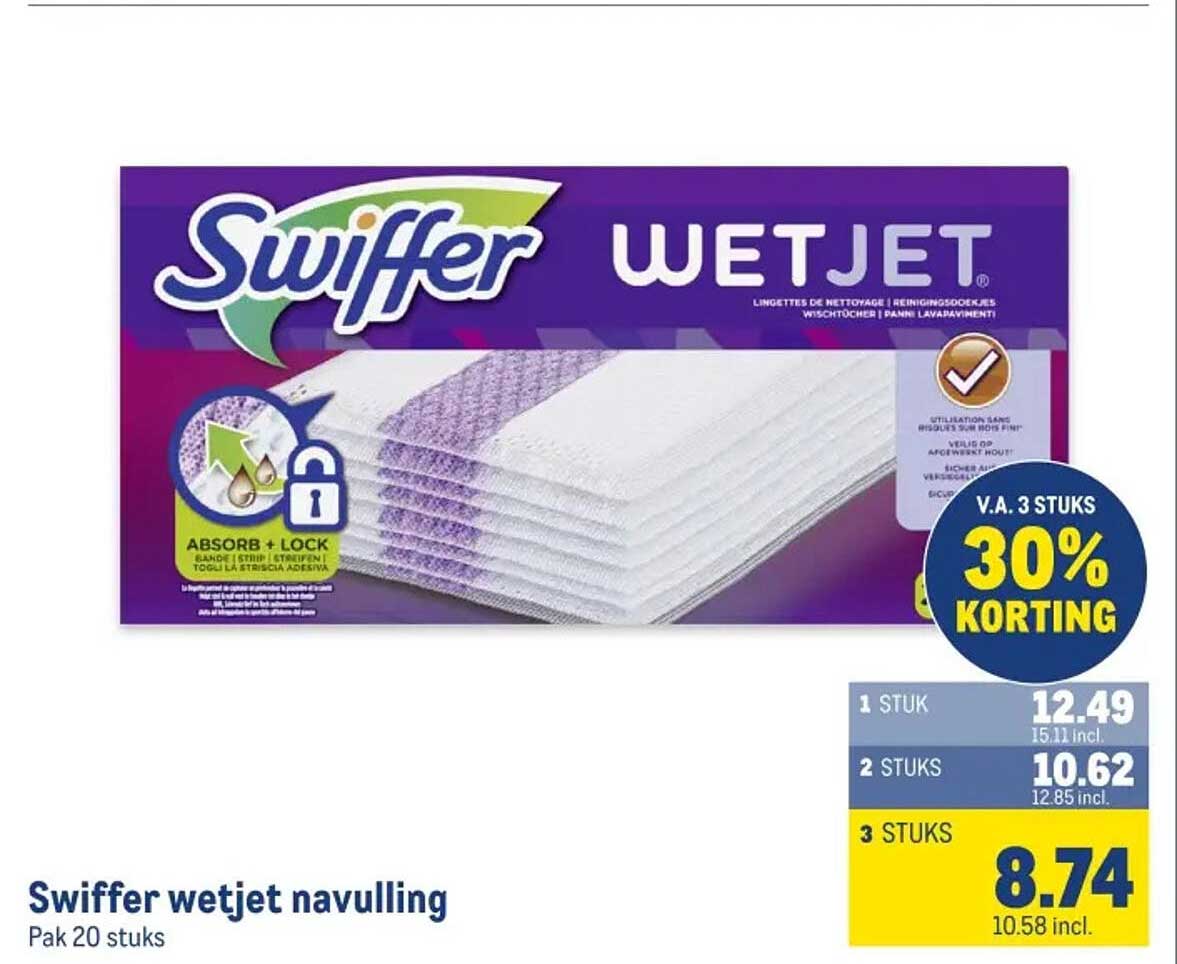 Swiffer wetjet navulling Pak 20 stuks