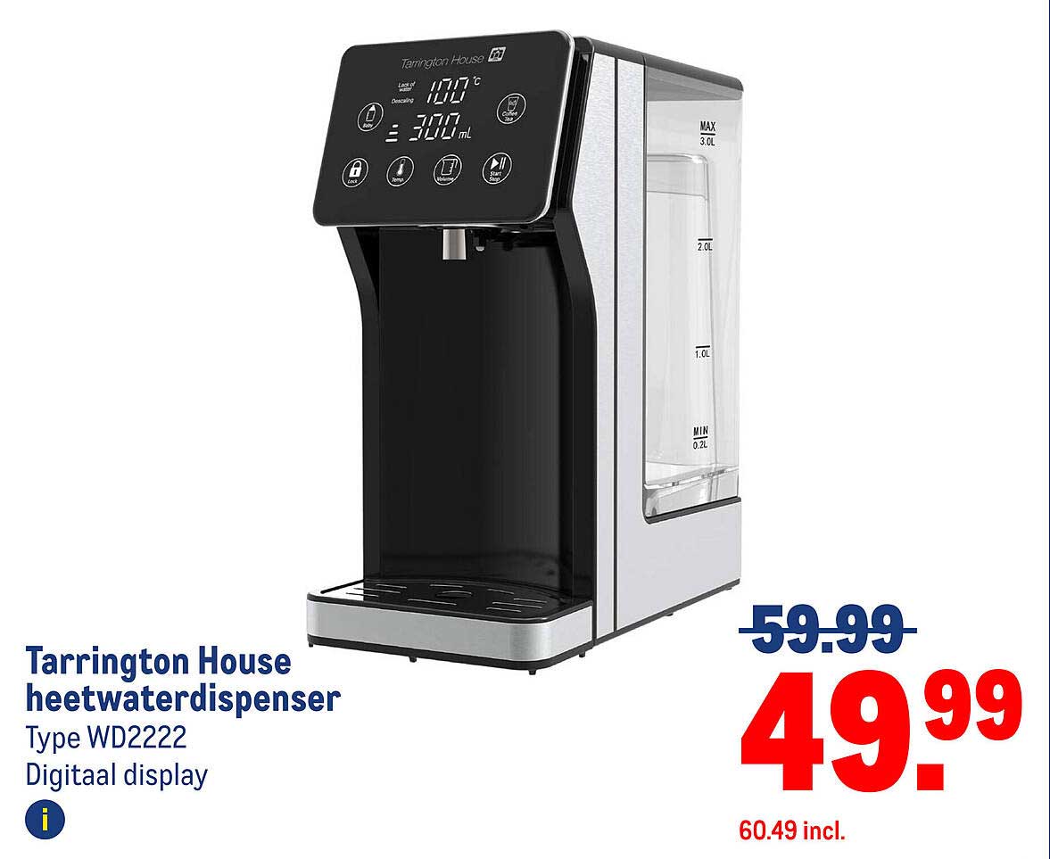 Tarrington House heetwaterdispenser Type WD2222