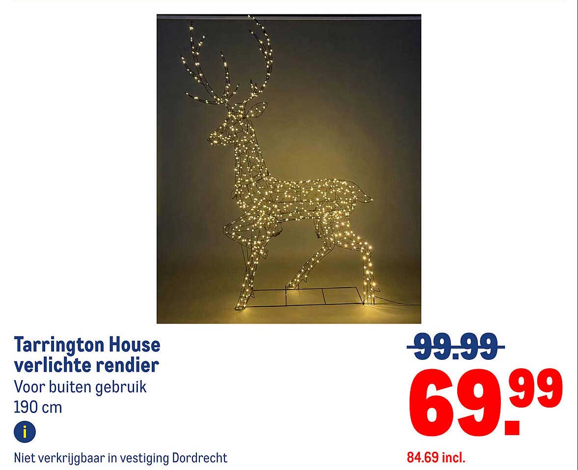 Tarrington House verlichte rendier