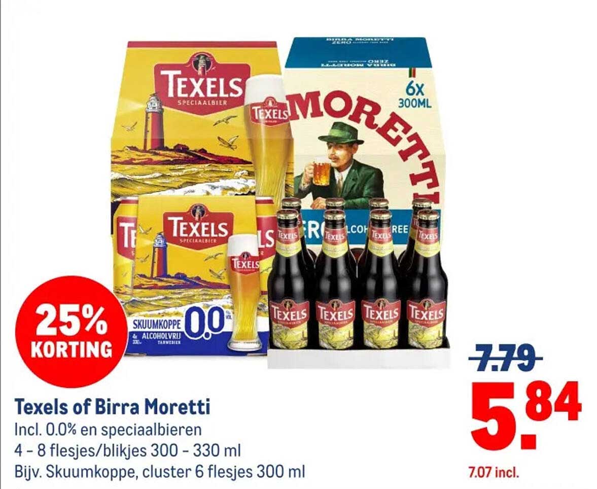 Texels of Birra Moretti