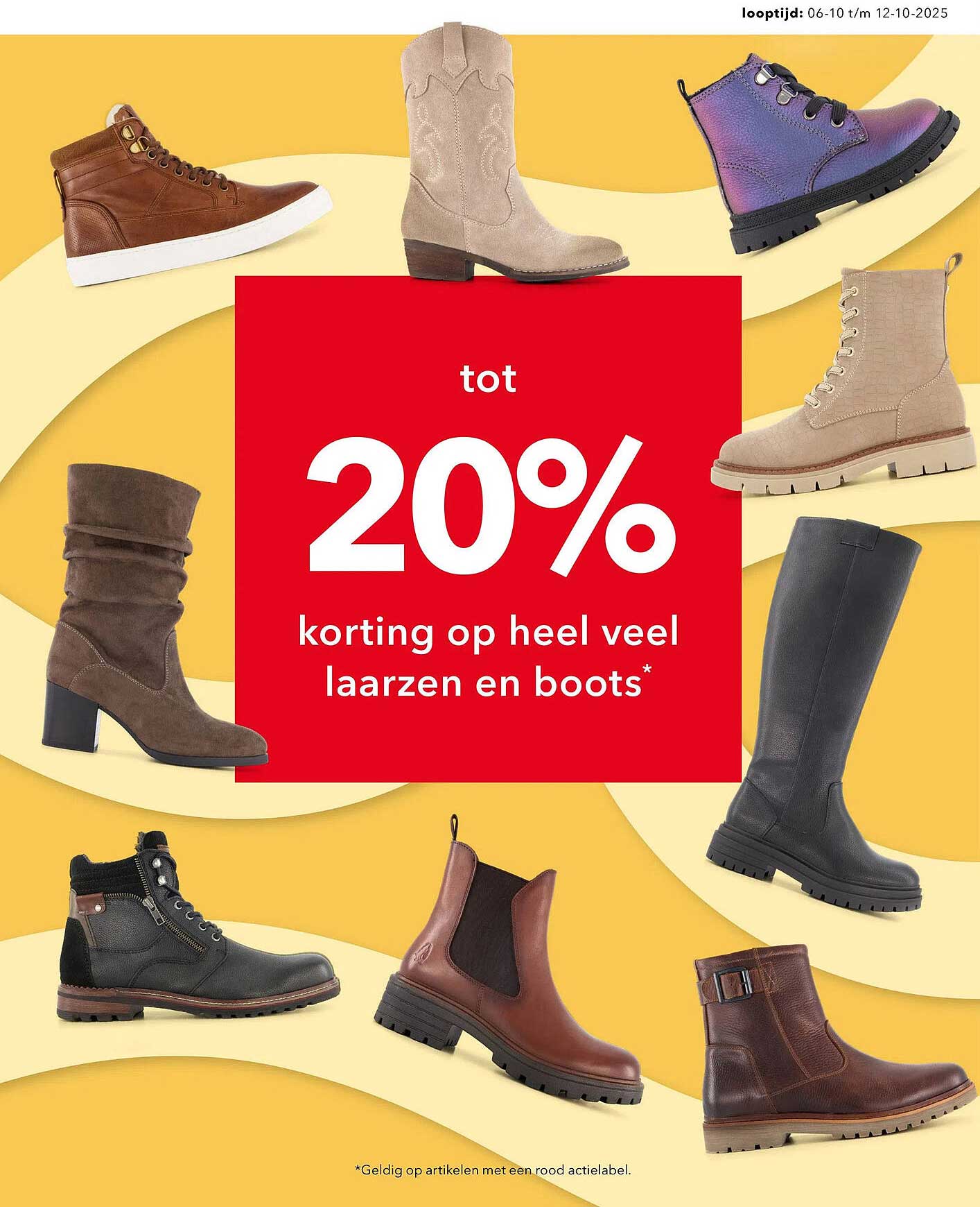 tot 20% korting op heel veel laarzen en boots*