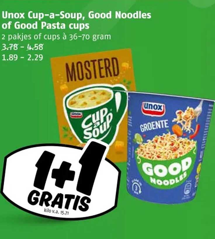 Unox Cup-a-Soup, Good Noodles of Good Pasta cups