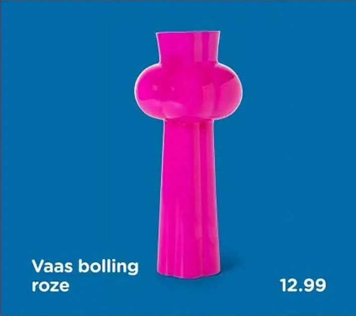 Vaas bolling roze