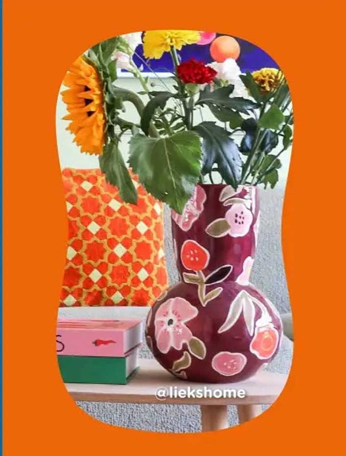 Vaas met bloemen van @liekshome