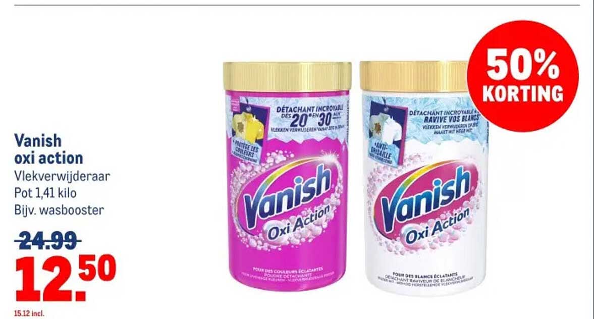Vanish oxi action Vlekverwijderaar Pot 1,41 kilo