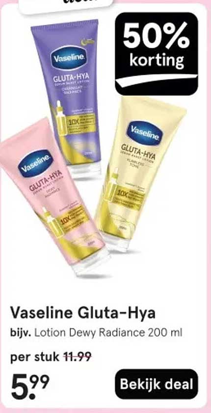 Vaseline Gluta-Hya bijv. Lotion Dewy Radiance 200 ml
