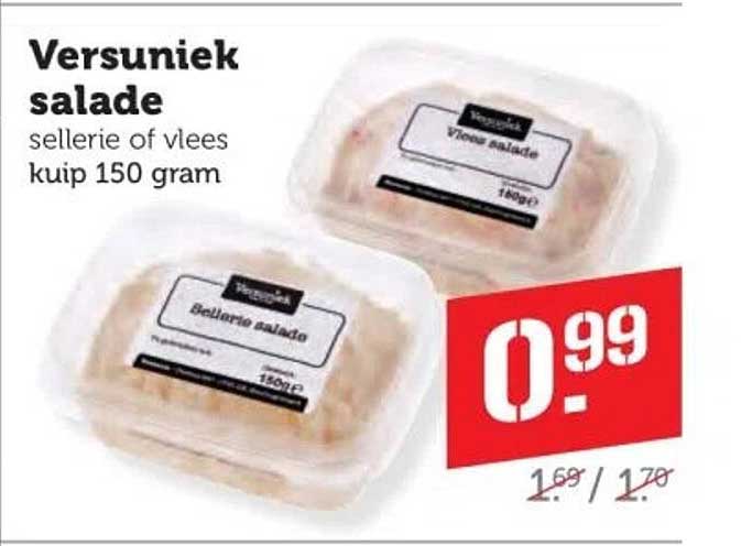 Versuniek salade sellerie of vlees kuip 150 gram