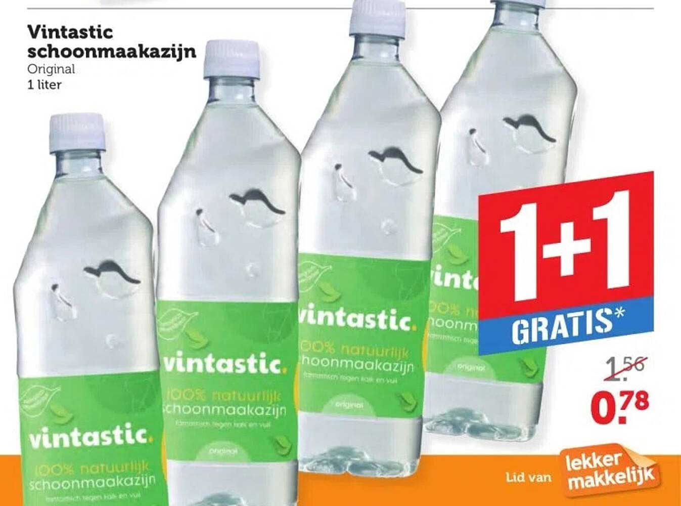 Vintastic schoonmaakazijn 1 liter