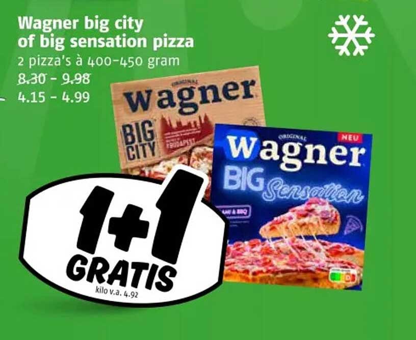 Wagner big city of big sensation pizza
