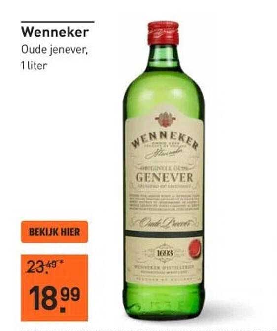 Wenneker Oude jenever, 1 liter
