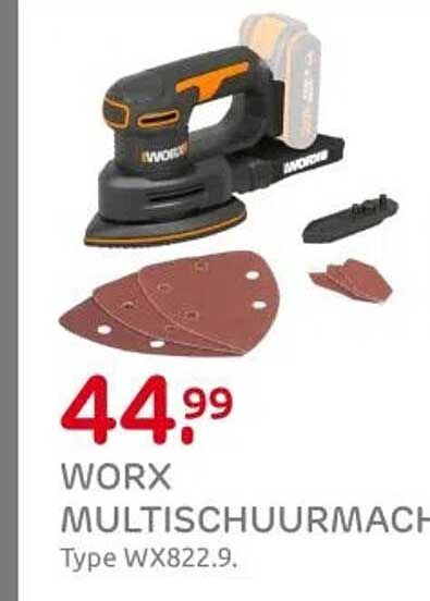 WORX MULTISCHUURMACHINE Type WX822.9