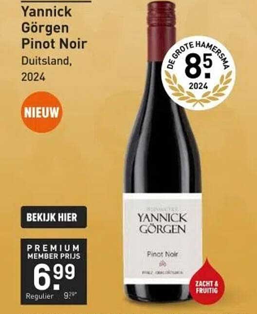 Yannick Görgen Pinot Noir, Duitsland, 2024