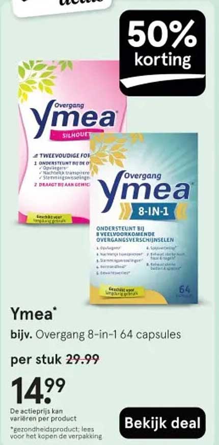 Ymea Overgang 8-in-1 64 capsules