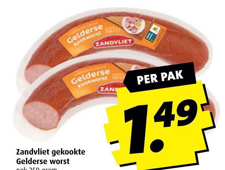 Zandvliet gekookte Gelderse worst