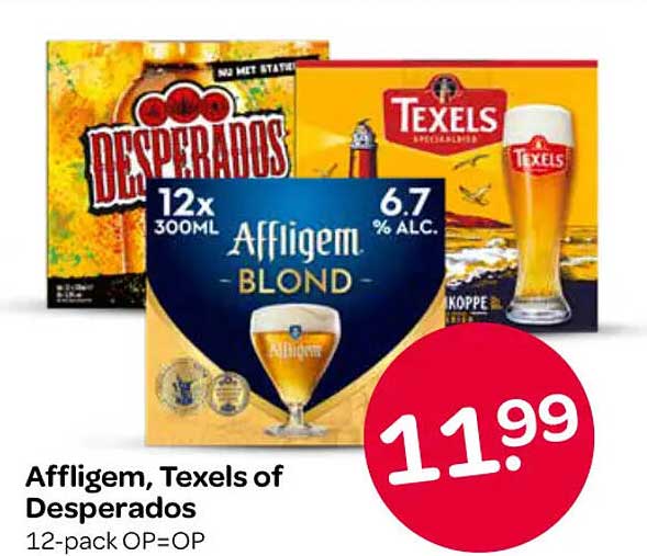 Affligem, Texels of Desperados 12-pack OP=OP