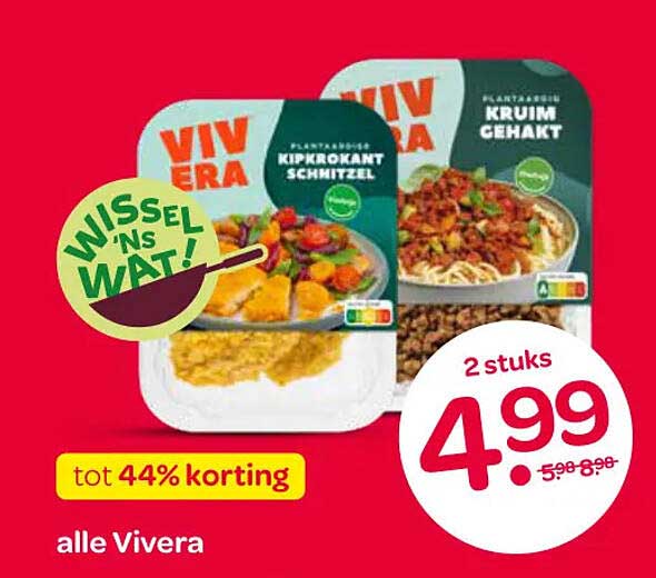 alle Vivera tot 44% korting 2 stuks