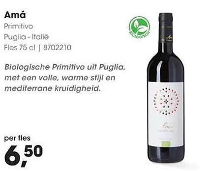 Amá Primitivo Puglia - Italië Fles 75 cl | 8702210