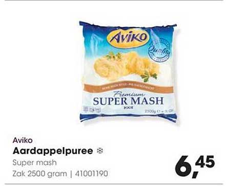 Aviko Aardappelpuree Super mash Zak 2500 gram | 41001190