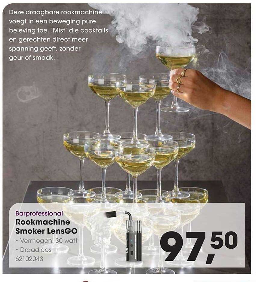 Barprofessional Rookmachine Smoker LensGO