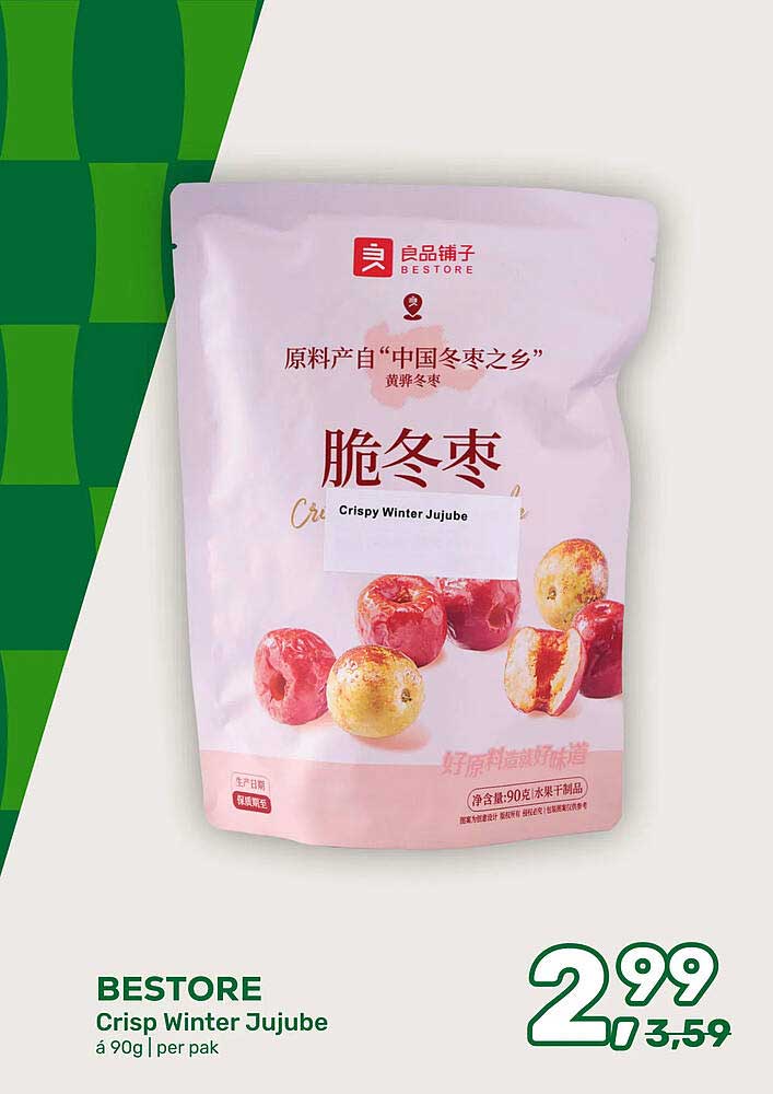 BESTORE Crisp Winter Jujube á 90g | per pak