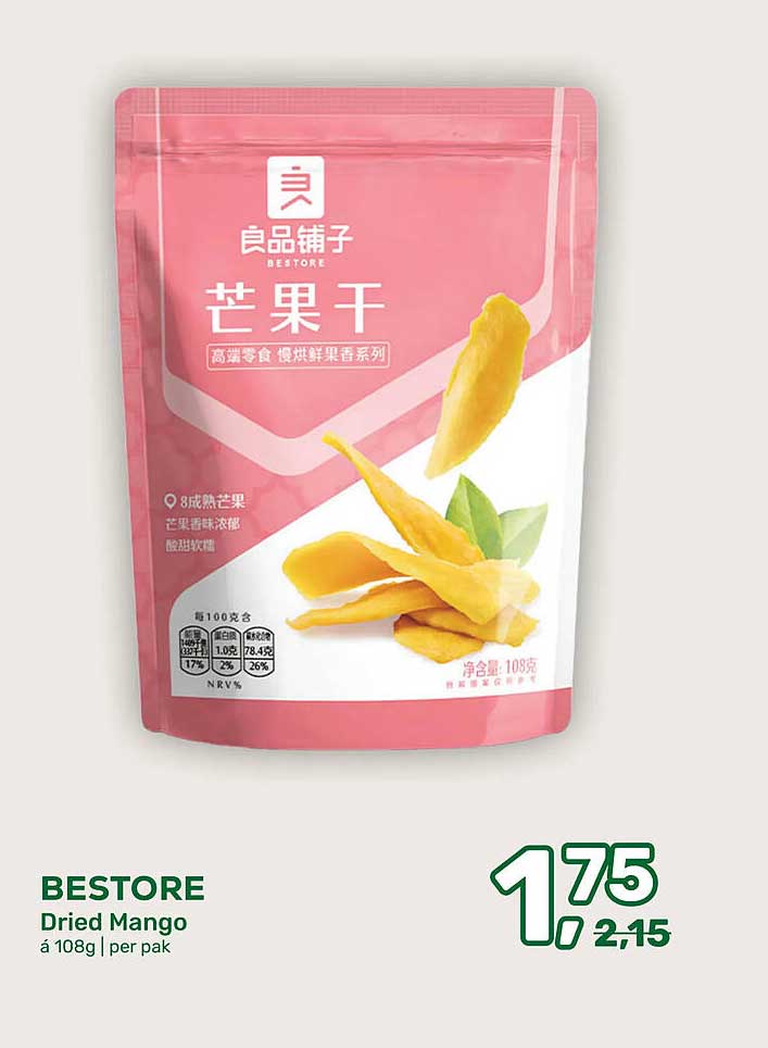 BESTORE Dried Mango á 108g | per pak
