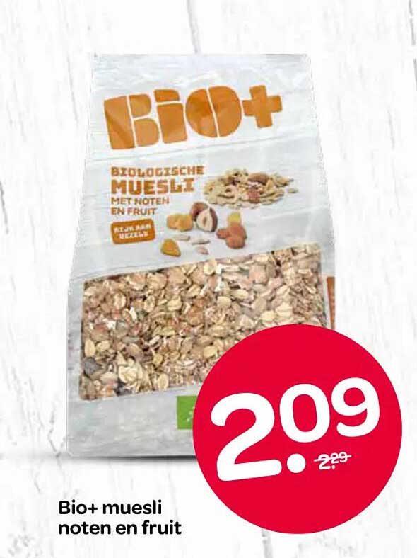 Bio+ muesli noten en fruit