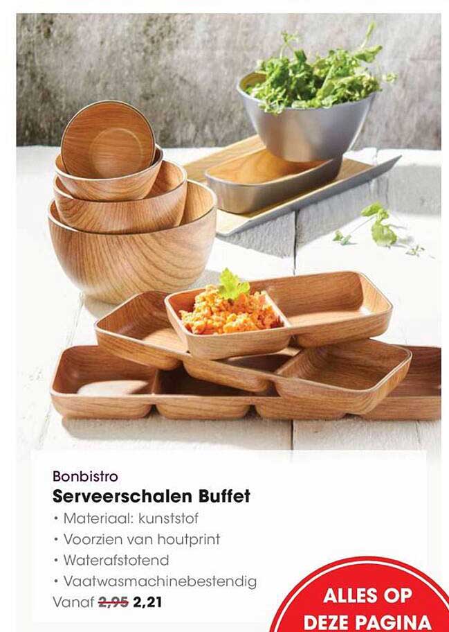 Bonbistro Serveer schalen Buffet