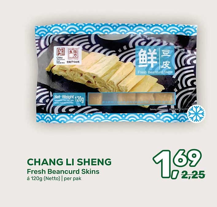 CHANG LI SHENG Fresh Beancurd Skins à 120g (Netto) | per pak