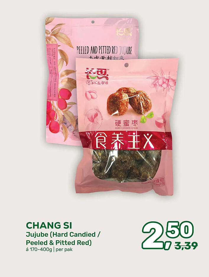 CHANG SI Jujube (Hard Candied / Peeled & Pitted Red)