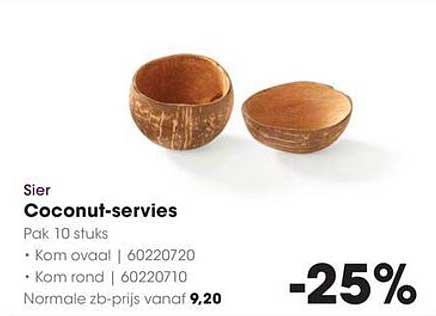 Coconut-servies