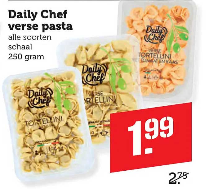 Daily Chef verse pasta alle soorten schaal 250 gram