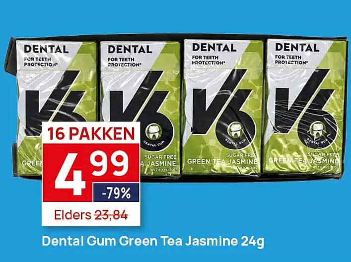 Dental Gum Green Tea Jasmine 24g