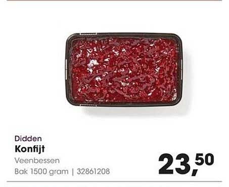 Didden Konfijt Veenbessen Bak 1500 gram | 32861208