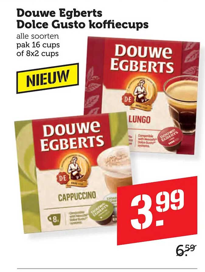 Douwe Egberts Dolce Gusto koffiecups